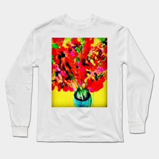 Red Flowers Bouquet Long Sleeve T-Shirt